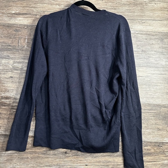 Ann Taylor Navy V-Neck Wrap Sweater - Picture 4 of 6